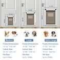 thumbnail image 2 of Puerta para perros MAVRICFLEX de alta resistencia con doble cierre, tamaño grande, 2 of 6