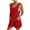 369#Red, variant on GXIPO Women’s Summer Rompers 2025 Casual Loose Short Overalls with Adjustable Shoulder Straps & Pockets Red M