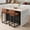Brown, variant on Towallmark Modern Bar Stools Set of 2 – PU Leather Counter Height, Upholstered with Back & Footrest – Metal Frame Kitchen Island Chairs for Home Bar, Dining Room – Grey