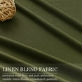 thumbnail image 2 of Topfinel Olive Green Linen 100% Blackout Pleated Window Shades, 52" x 84", 2 of 9
