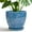 Sky Blue, variant on EPFamily 6 inch Blue Small Plant Pot with Drainage Holes and Saucer, Round Ceramic Flower Pot for Succulents & Cactus, Home Office Desk Decor
