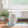 thumbnail image 2 of Powell Shanice Indoor Boho Lace Cut Metal Round End Table, Mint Green, 2 of 5