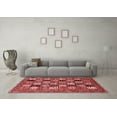 thumbnail image 3 of Ahgly Company Indoor Rectangle Abstract Red Modern Area Rugs, 7' x 10', 3 of 4