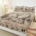 thumbnail image 3 of Castle Fairy Safari Deers 4pcs Bed Sheets for Teens,Jungle Animal King Sheets,Woodland Wildlife Super Cozy Sheet Set,Microfiber Bedroom Decor, 3 of 7