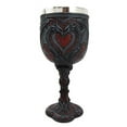 thumbnail image 4 of Atlantic Collectibles Celtic Dual Dragon Heart Vial Of Blood 7"H Wine Goblet Cup Chalice, 4 of 6
