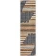 thumbnail image 2 of Addison Rugs Chantille Indoor/Outdoor Transitional Lodge Gray Machine Washable Runner Rug, 2'3" x 7'6", 2 of 7