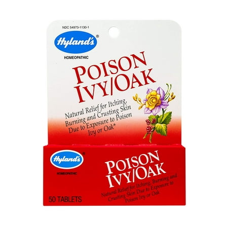 Hyland's Poison Ivy & Poison Oak Treatment, Natural Relief for Itching, Blisters, and Burning Skin, 50 tablets, NATURAL RELIEF OF POISON IVY AND POISON OAK.., By Hylands (Best Over The Counter Poison Oak Treatment)