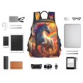 thumbnail image 6 of Daiia Rainbow Sunset Cloud White Horse School Backpack for Men and Women Lightweight Backpack Durable Backpack Water-Resistant,Travel,Work Bag, 6 of 9