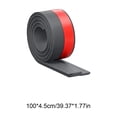 thumbnail image 3 of QuanTara 39" Under Door Draft Stopper - Heavy Duty PVC Door Sweep, Soundproof & Wind Blocking Weather Stripping, Energy Saving Door Gap Filler for Bedroom, AC Room & Windows (Gray), 3 of 6