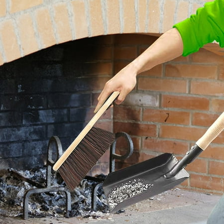 

Fufafayo Clearance Charcoal Shovel Gloves And Hearth Brush Set Hearth Tidy Set Fireplace Shovel And Brush Metal Brush Pan Set Fireplace Tools Firepit Tools for Fireplace Free Shipping