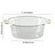 thumbnail image 3 of Lavabo transparente reforzado, gran capacidad, para el hogar, baño de residencia de estudiantes, recipiente de plástico, pequeño lavabo para pies de bebé, lavabo transparente de plástico - Gris M, 3 of 8