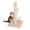 Beige, variant on LiteHaven 22 Inch Cat Scratching Post, Natural Sisal Cat Pole with Hanging Ball for Kittens & Small Indoor Cats, Sturdy Base Set of 1 light gray