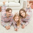 thumbnail image 5 of Baozhu Family Matching Reindeer Print Polyester Christmas Sleepwear Pajamas Set, 2 Piece (Men's S-3XL), 5 of 9