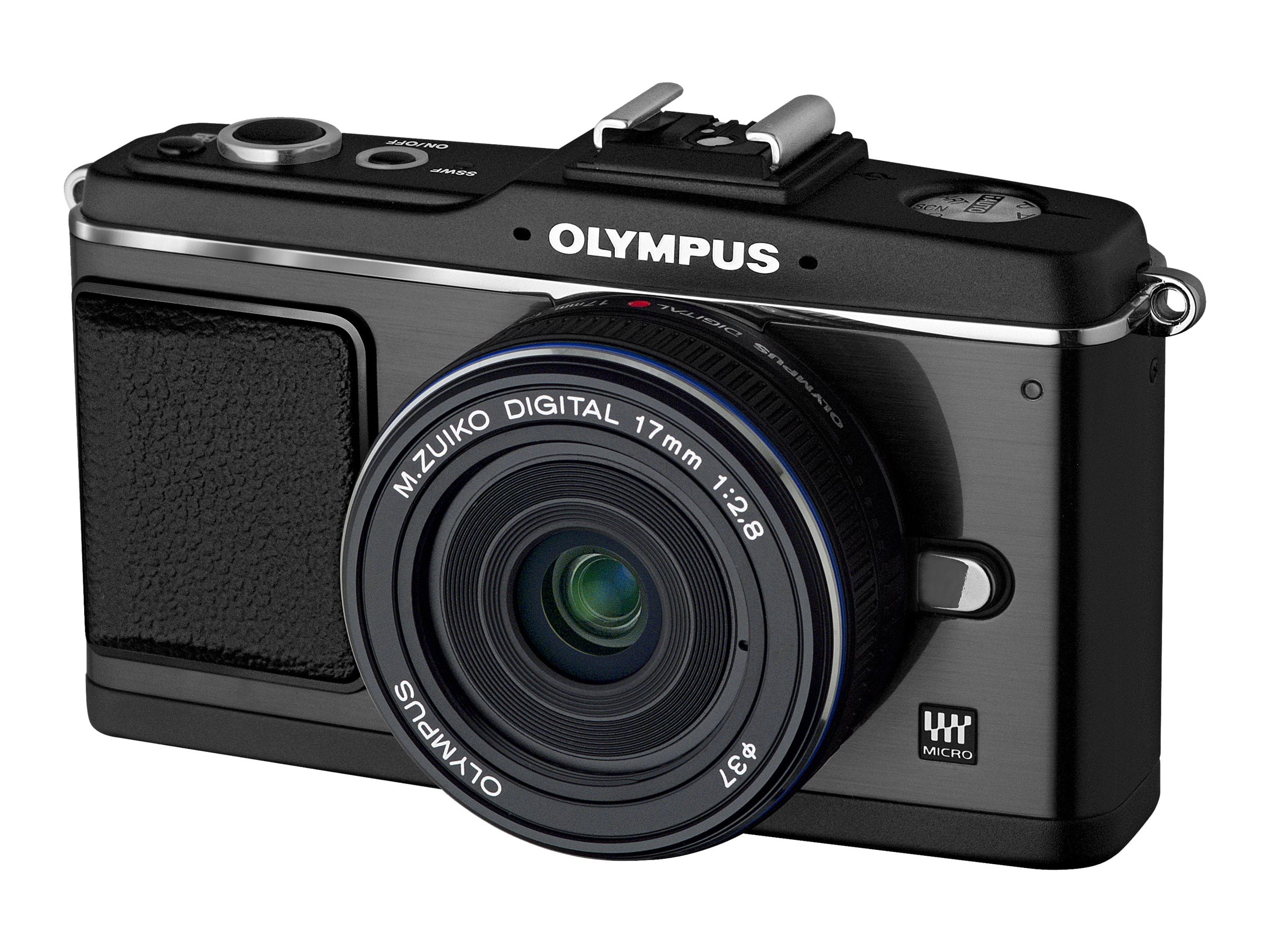 Olympus PEN E-P2 - Digital camera - mirrorless - 12.3 MP - Four Thirds - 720p M.Zuiko Digital 17mm lens - black