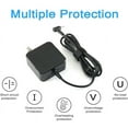 thumbnail image 6 of 45W Laptop Charger Adapter for Asus UX305L UX330 UX330U UX360 UX360C Q504U Q504UA Q302 Q302L Q302LA Q302U S200E S510 X201E X202E X540S X541N X541NA X553M E402 E403 F553 F556 Notebook Power Supply Cord, 6 of 7