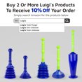 Luigi’s Toilet Plunger for Bathroom Toilet Bowl Clog Remover with