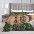 thumbnail image 3 of Flannel Blanket Mike Boxer Tyson Throws Blankets Super Soft Fleece Air Conditioning Blankets for All Season 40"x30", 3 of 9