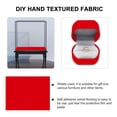 thumbnail image 2 of Red 2 Pcs Bottom Fabric Fluff Adhesive Self-adhesive Fleece Jewelry Dressing Table, 2 of 6