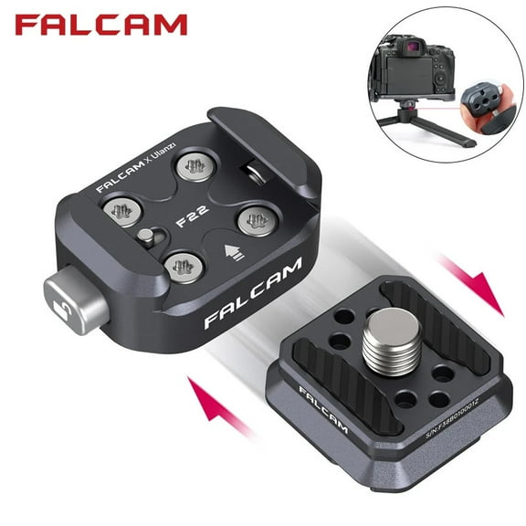 Falcam F22 Quick Release Kit Plate and Base Model 2531 with 1/4" Screws Cameras