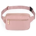 thumbnail image 7 of UTO Fanny Packs for Women Nylon Waterproof Waist Bag Purse Fashion Crossbody Belt Bag for Traveling(Pink), 7 of 7