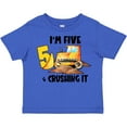 thumbnail image 3 of Inktastic I'm 5 and Crushing It Construction 5th Birthday Boys or Girls Toddler T-Shirt, 3 of 5
