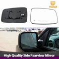 thumbnail image 2 of Left or Right Driver or Passenger Door Side Heated Wing Mirror Glass Rearview Rearview Plate for Dodge Ram 1500 2500 2010-2019 1pc Right, 2 of 6