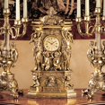 thumbnail image 1 of Design Toscano Chateau Chambord Classic Decor Mantle Clock, 51 cm, Polyresin, Gold Finish, 1 of 7