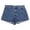 Blue, variant on Levi's Womens Plus Mom Cotton High Waisted Denim Shorts