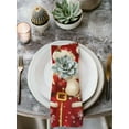 thumbnail image 3 of Merry Christmas Cloth Napkins Washable Set of 2, Winter Santa Claus Xmas Snowflakes Reusable Dinner Table Napkins Cloth Bulk for Weddings Kitchen Restaurants Hotel Events Parties 20 x 20 Inch, 3 of 9