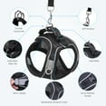 thumbnail image 3 of ORIA Cat Harness and Leash for Walking, Escape Proof Adjustable Cat Vest Harnesses, Easy Control Breathable Reflective Strips Jacket, Soft Harness for Puppy Small Medium Large Cats, Black(XXS), 3 of 10