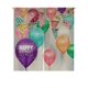 thumbnail image 1 of ABPHQTO Globos de colores Feliz cumpleaños Japonés Noren Cortina Puerta Ventana Tratamiento Cortinas 85x90 cm, 1 of 1