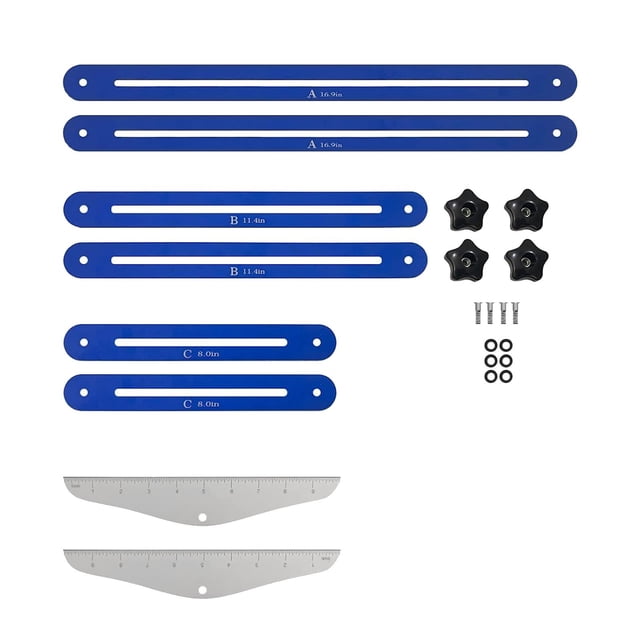 Plantilla de Calibre de Peldaños de Escalera, Herramienta de Medición de Escalera, Aleación de Aluminio, Ajuste Fácil de ángulo, Plantilla de Escalera