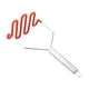 thumbnail image 2 of Picadora de papas utensilio de cocina exprimidor manual de ajo compacto para alimentos vegetales hogar Rojo, 2 of 9