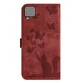 thumbnail image 6 of Wallet Case Designed for Samsung Galaxy A12 5G for Women,Flip Folio Cover with Butterfly Embossed PU Leather Kickstand Credit Card Holder Slots Magnetic Wrist Strap Phone Case, Winered, 6 of 13