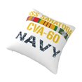 thumbnail image 3 of Funda de almohada súper suave con cremallera para dormitorio, sofá, sillón, USS Saratoga (CV-60), funda de almohada cuadrada suave y acogedora para todas las estaciones, 3 of 8