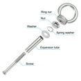 thumbnail image 4 of Uxcell Expansion Eye Bolt M10x120mm 304 Stainless Steel Shoulder Eyebolt Silver 2 Pack, 4 of 6