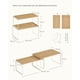thumbnail image 3 of Estante Organizador, Juego de 2 Estantes para Mostrador, Organizador Cocina, Especiero, Apilable, Metal y Bambú, Beige Natural, 3 of 7