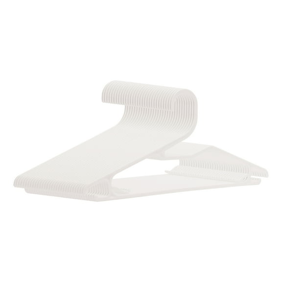 Unique Bargains Plastic Hangers with Non-Slip Hook 30 Packs Gray