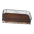 thumbnail image 5 of DOMELAY Desktop Storage Rack Wood Paper Towel Holder for Kitchen Countertop Bathroom, 5 of 9