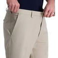 thumbnail image 4 of Haggar Men's Cool Right Performance Flex Solid Classic Fit Flat Front Pant-reg. and Big & Tall Standard 38W x 32L String, 4 of 6