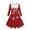 z250813-C-Red, variant on LUOGENLI Dresses for Girls 14-16 for Kids Toddler Girls Christmas Trees Deer Print Christmas Long Sleeve Party Princess Dress Girls Dresses 10-12 White Girls Dresses Size 14-16 Black 6-7 Years