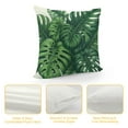 thumbnail image 4 of GOSMITH  Tropical Leaves Pillow Covers Monstera Palm Leaf Plant Print Green Colored Outdoor Throw Pillows Summer Hawaiian Style Decorative Square Cushion Case for Home Sofa Couch Bed, 4 of 5
