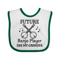 Inktastic Future Banjo Player Like Grandpa Boys or Girls Baby Bib