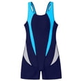 thumbnail image 6 of Girl Swimsuit Coverup Ruffle Striped Lightweight Rash Guard Girls Cutout One-Piece Bathing Suit for Cute Swimwear 9-18y, 6 of 6