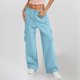 thumbnail image 1 of WILLBEST Pantalones Casuales para Mujer con Estampado, Dobladillo Acampanado, Vaqueros Holgados, Parte Inferior Elástica para Una Comodidad Elegante Grande, 1 of 3