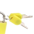 thumbnail image 2 of antirrobo 2 llaves caja de plástico de aleación cuadrada cerradura de diario con llave cerraduras pequeñas para mochilas estuche Amarillo Yotijar candado con llave, 2 of 6