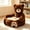 Dark Brown, variant on Cute Kids Sofa Seat Bear Chair Bean Bag Chair Seat, Armrest Chair Sofa, Animals Seat Cushion for Play Room, Comfortable Animal Shaped Cushion for Home Bedroom Decoration