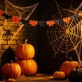 thumbnail image 5 of SLYNSHome Pumpkin Spider Bat Paper Garland Banner, 118 Inch Foldable Tissue Hanging Streamer For Ceiling Mantel Doorway Fall Halloween Home Party Wall Decor, 5 of 5