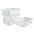 thumbnail image 2 of 32 Liter Large Bus Tubs, Commercial Plastic Bus Pans Set of 4, White, 2 of 14