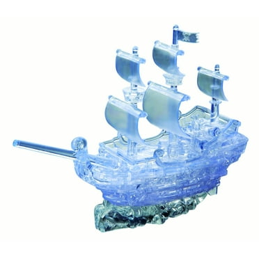 Pirate Ship Original 3D Crystal Puzzle from BePuzzled, Ages 12 and Up